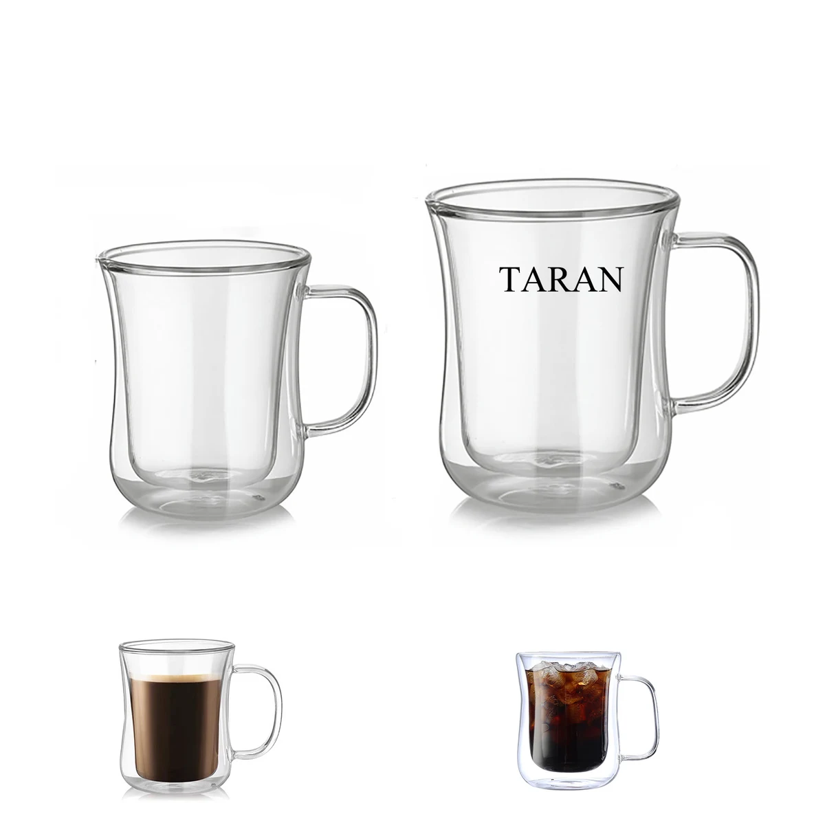 Double Insulated Wall Mug Coffee Cup With Handle 1