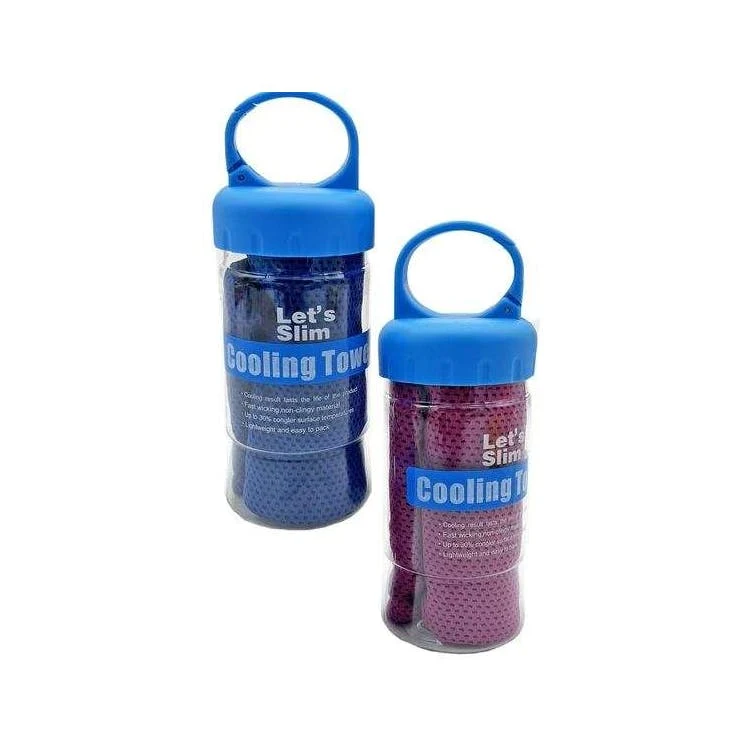 Cooling Towel in Travel Bottle 35" x 11" 1