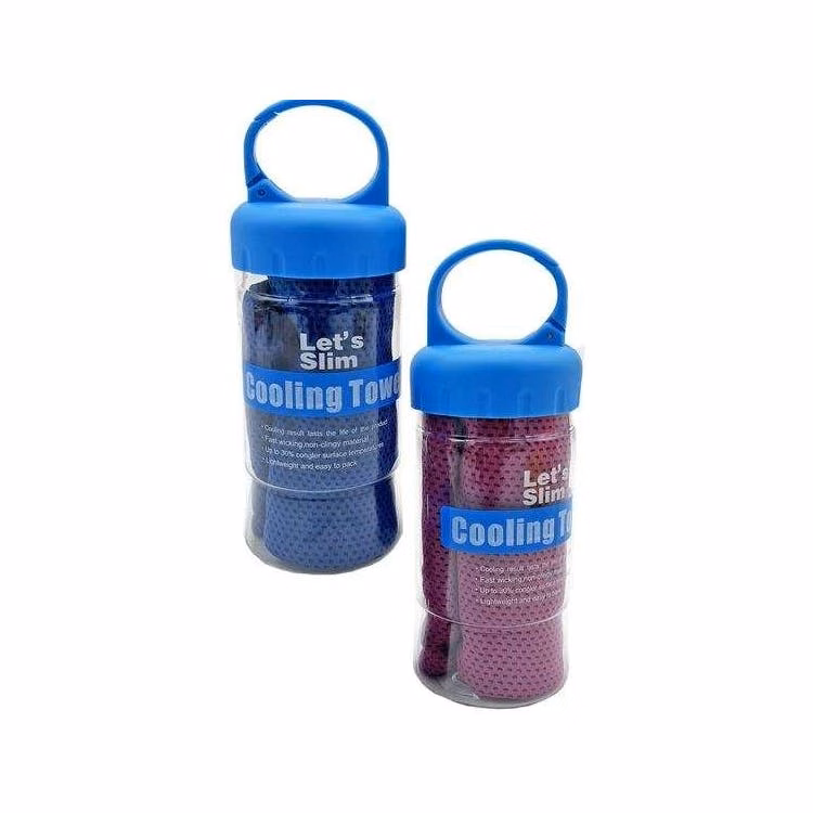 Cooling Towel in Travel Bottle 35" x 11"