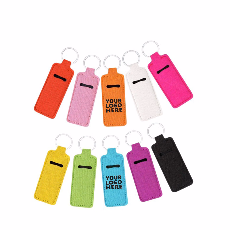 Custom Portable Outdoor Lipstick Caser With Keychain