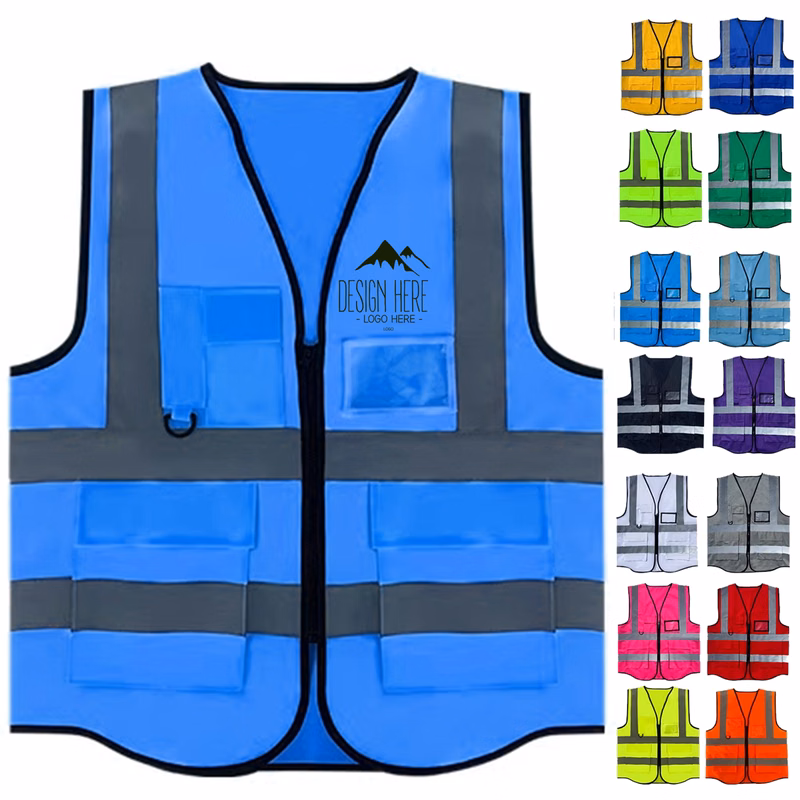 High Visibility Reflective Safety Vest With Pockets