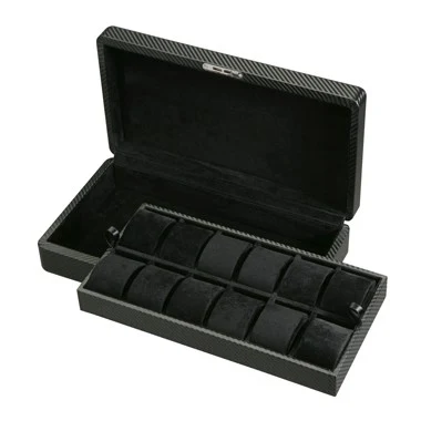 Carbon Fiber 12 Watch Case - Solid Top 1