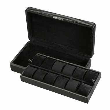 Carbon Fiber 12 Watch Case - Solid Top