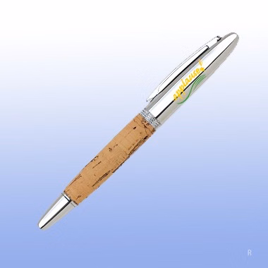 CHROME CORK ROLLER BALL PEN