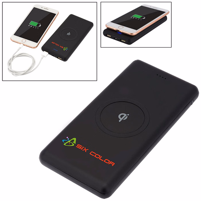 UL Certified Qi Ring Wireless Charger & Power Bank