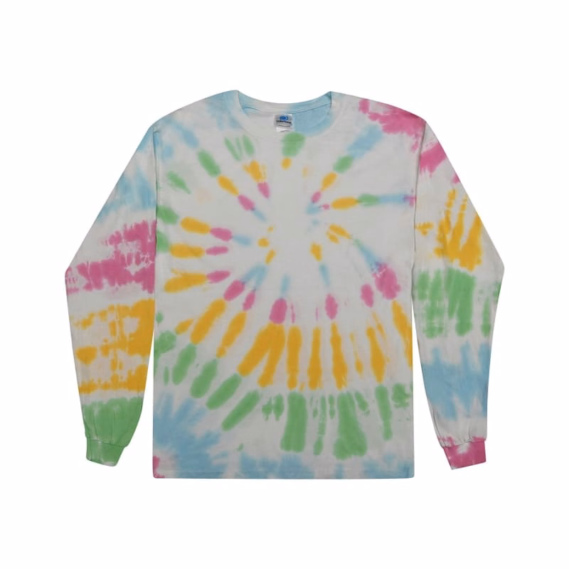 Tie-Dye 5.4 Oz., 100% Cotton Long-Sleeve Tie-Dyed T-Shirt