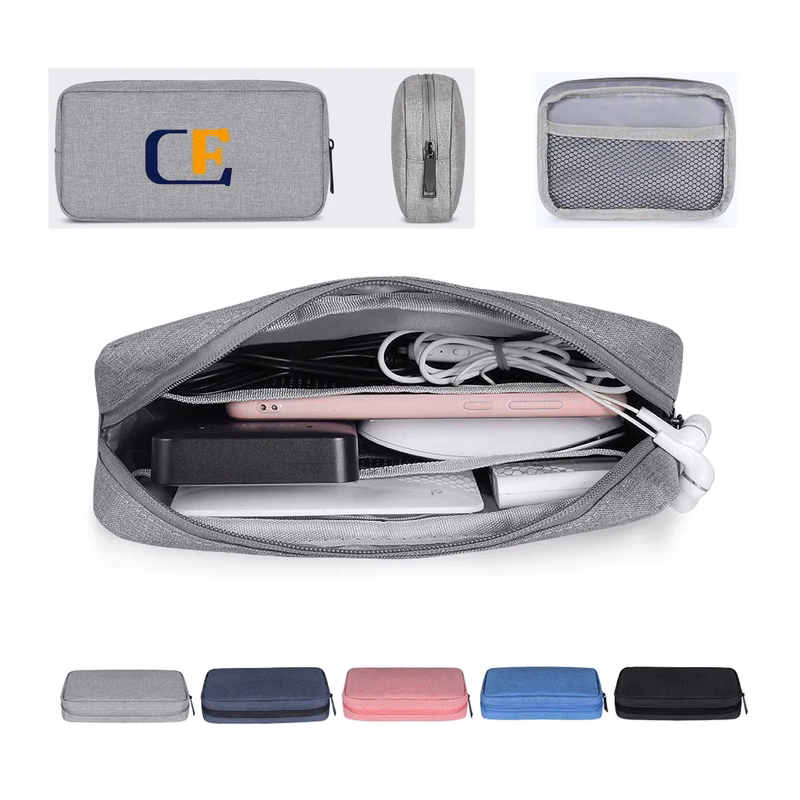 Zippered Waterproof Portable Electronic Organizer Bag