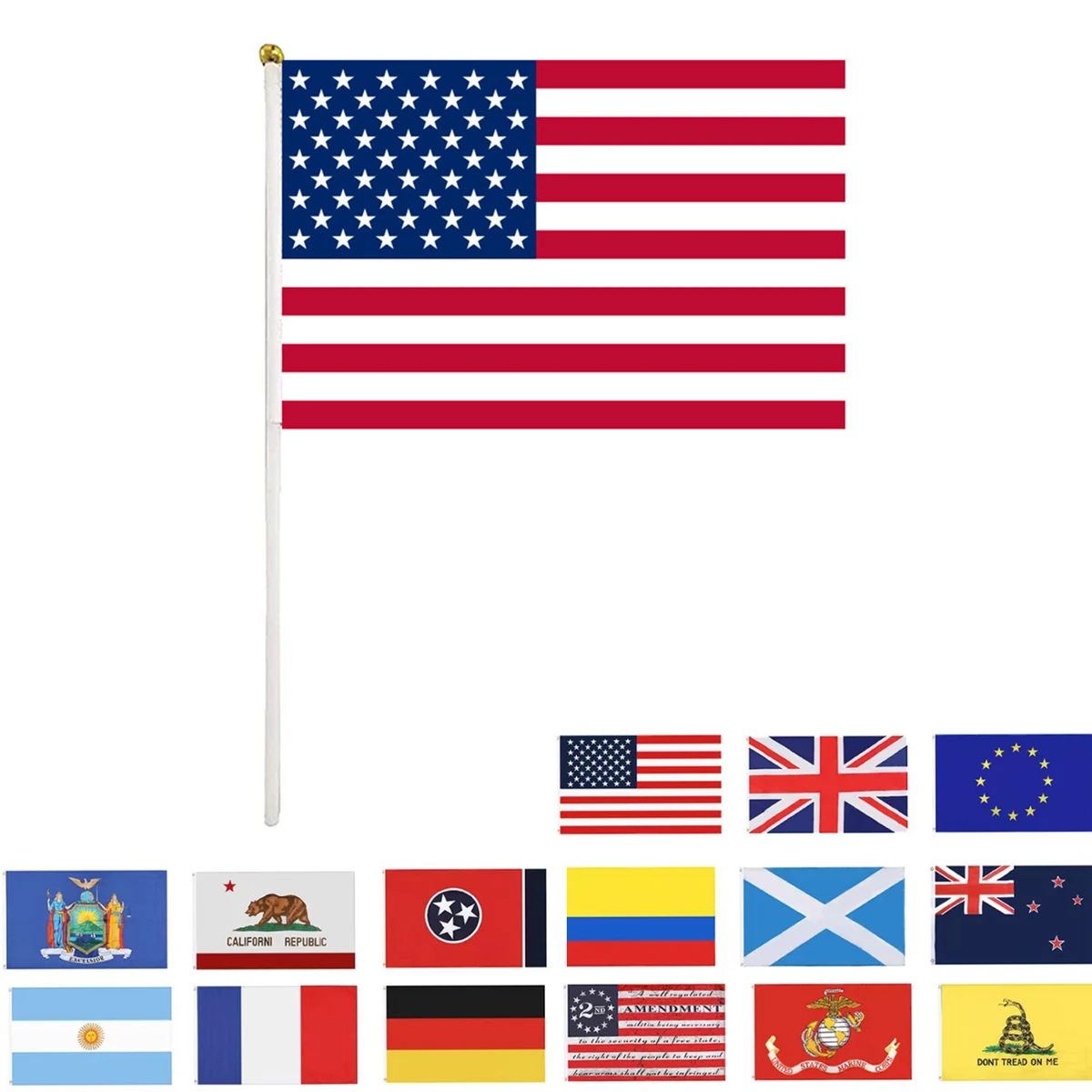 American Pride Hand Wave Flag 1
