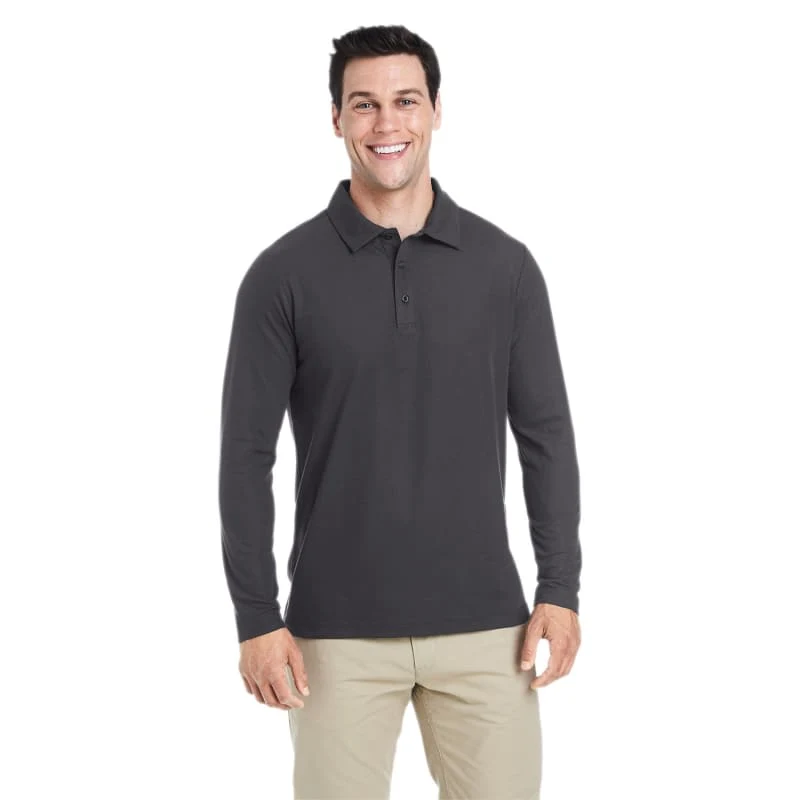 CORE365 Men's Fusion ChromaSoft™ Long-Sleeve Pique Polo 1