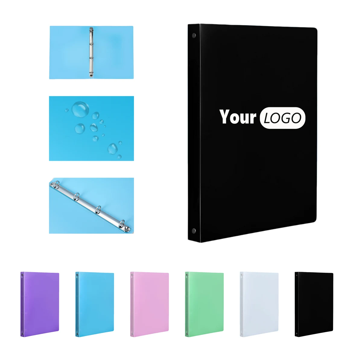 4-Hole PP O-Ring Binder Folder 1