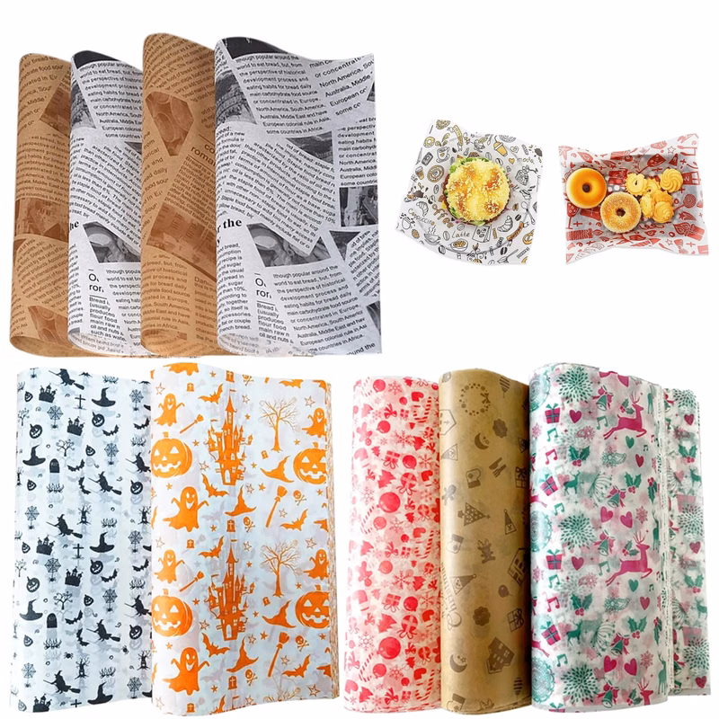 Custom Grease Proof Food Wrapping Liner Paper