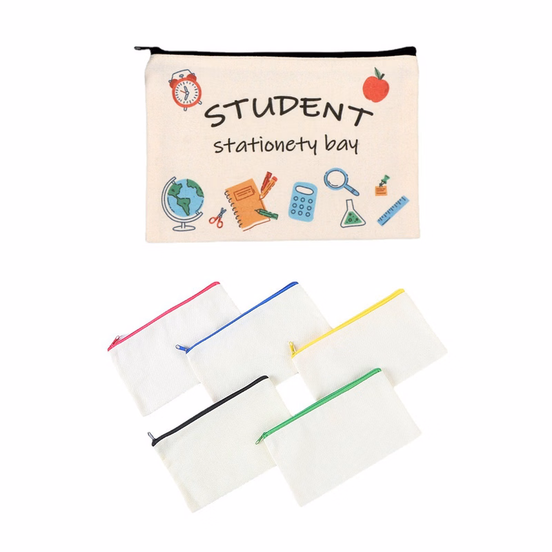 Canvas Pencil Case Thickened Storage Makeup Bag