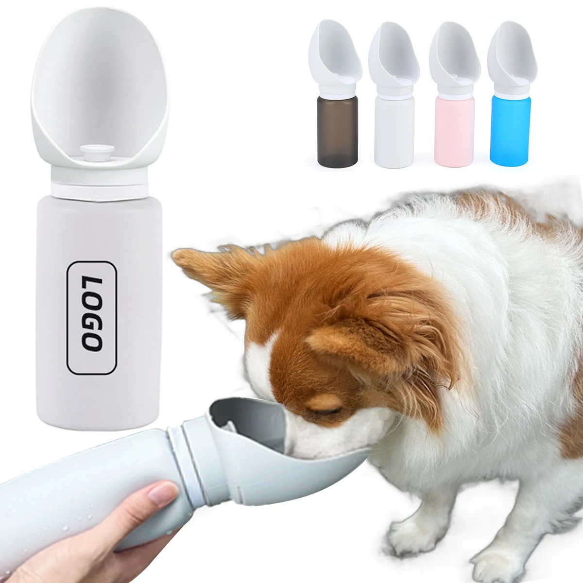 Collapsible Pet Water Bottle - 25 fl oz Food-Grade Silicone 1