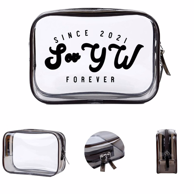 PVC Clear Makeup Bag MOQ 100