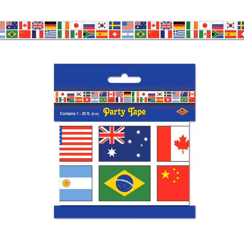 International Flag Party Tape