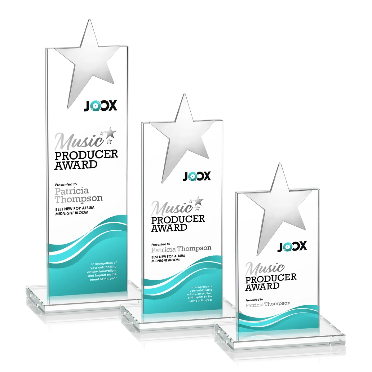 Bryanston Chrome Star VividPrint™ Award - Clear 1