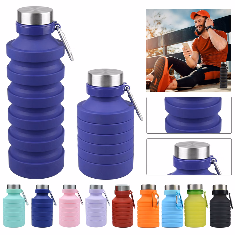 Reuseable Collapsible Silicone Water Bottle