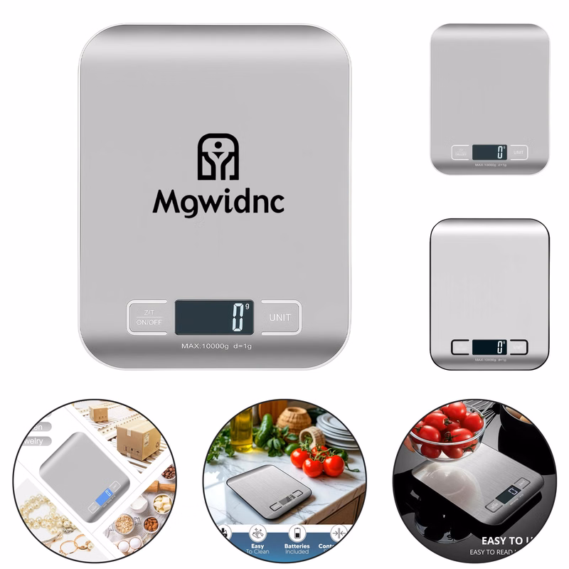 10kg/1g Precision Kitchen Scale- Portable Electronic Scale with LCD Display