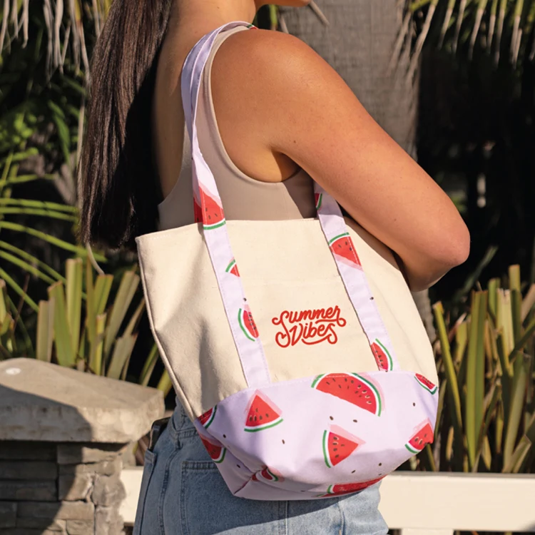 Carmel Mini Canvas Tote Bag – Full Color, Made in USA 1