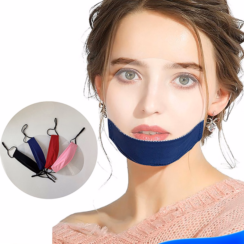 Lip Reading Mask With Clear Window Visible