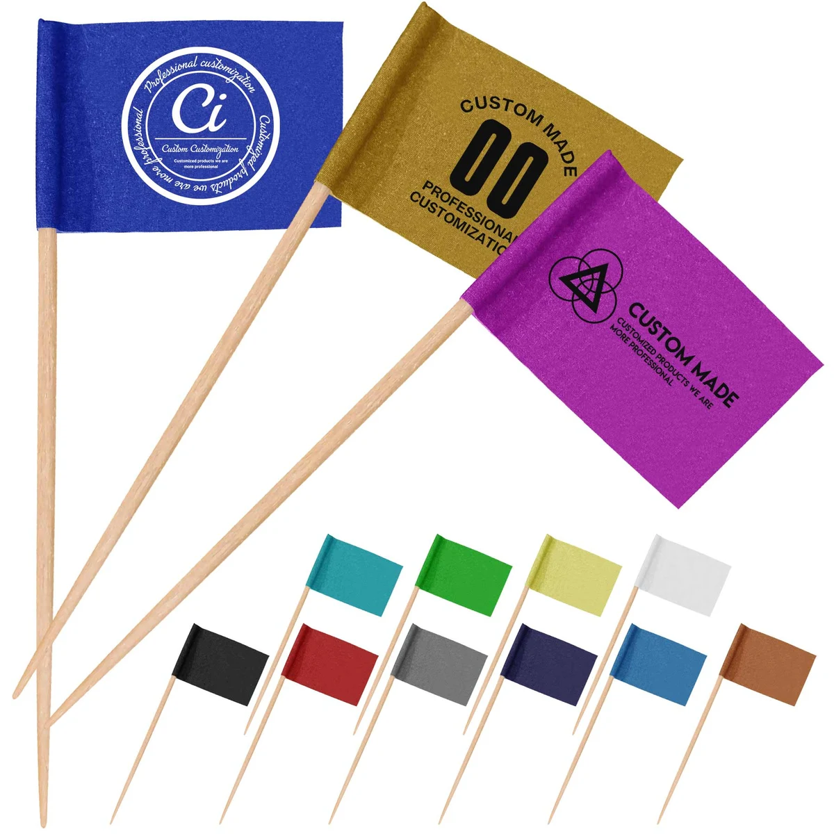 Cupcake Decoration Toothpick Flags 1