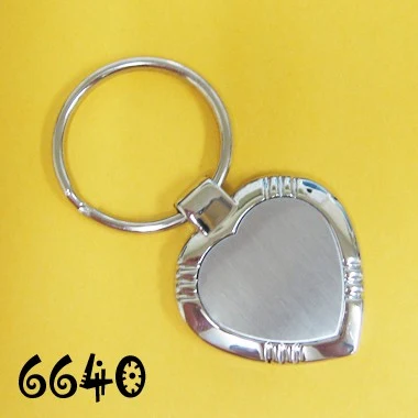Silver Heart Shape Key Ring 1