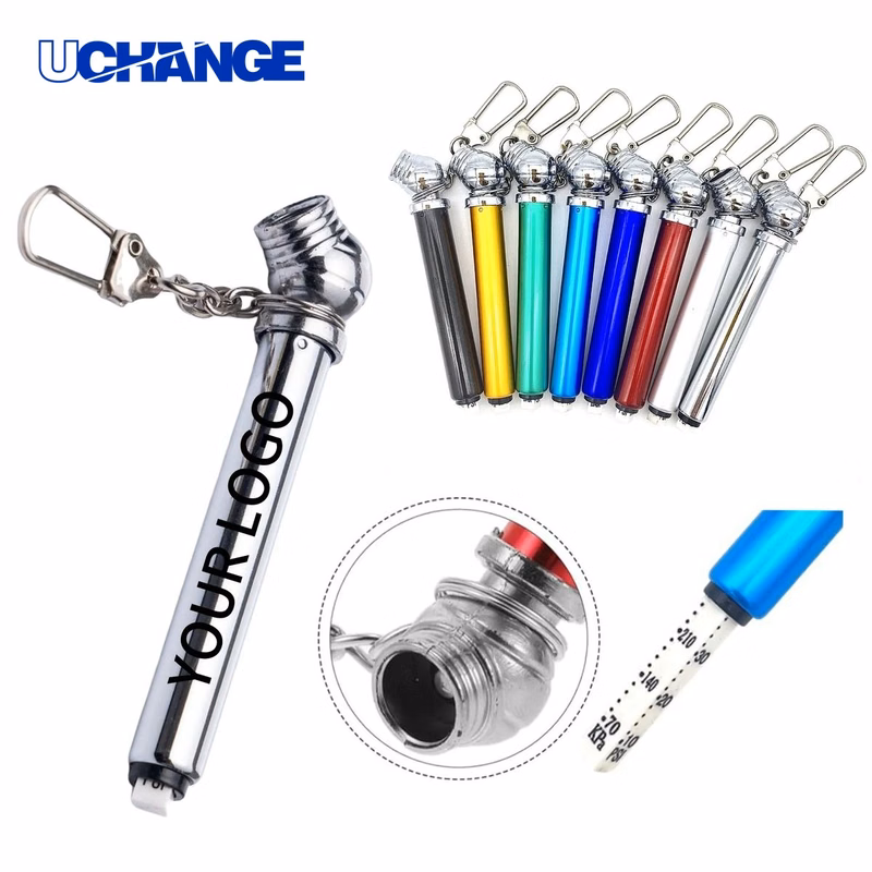 Tire Gauge Keychain Tool Aluminum and ABS Durable Build
