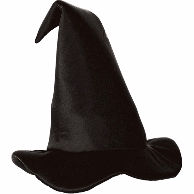 Satin Witch Hats - Black