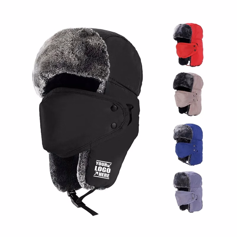 Windproof Winter Trapper Hat with Mask