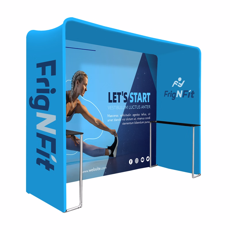 10ft Square Booth Display w/Full Rear Wall