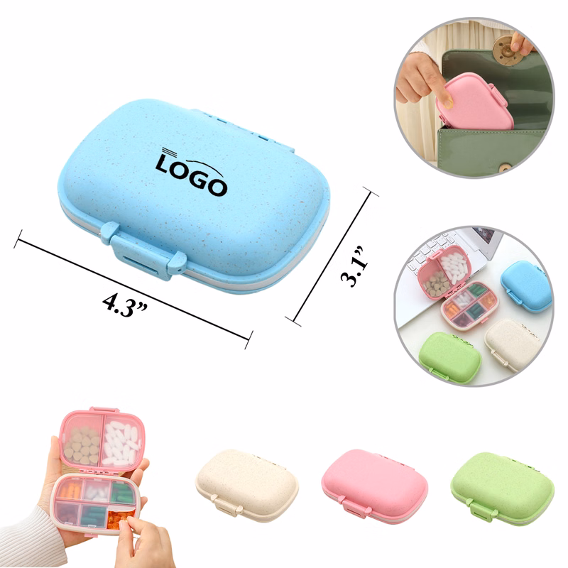 MOQ200 Waterproof Weekly Pill Box With 8 Sections