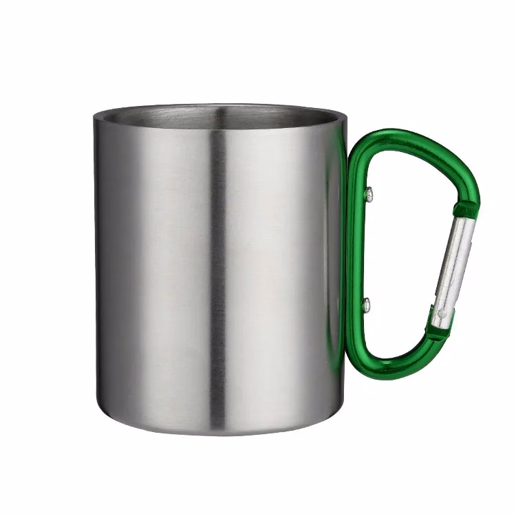 220ml Stainless Steel Mug with Handle and Lid