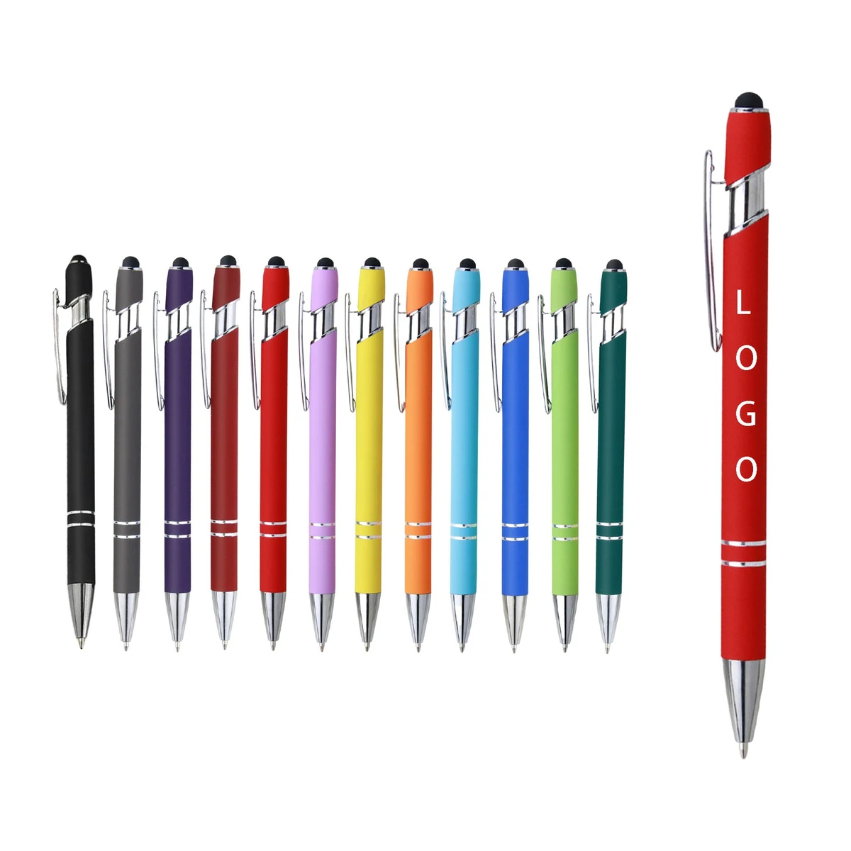 Spray Glue Metal Touch Screen Ballpoint Pen 1