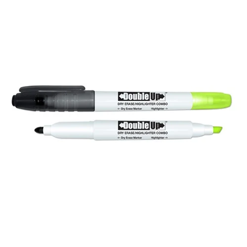 Double Up Double Ended Dry Erase Marker & Highlighter Combo 1