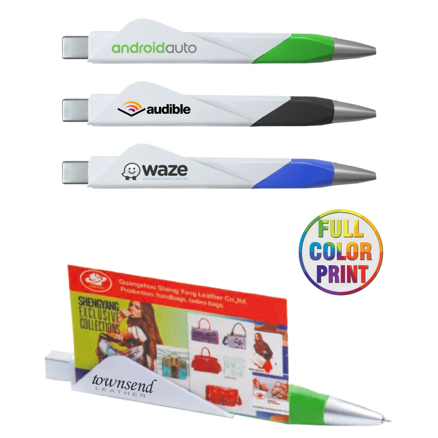 Business Card Holder Pen - Full Color 1