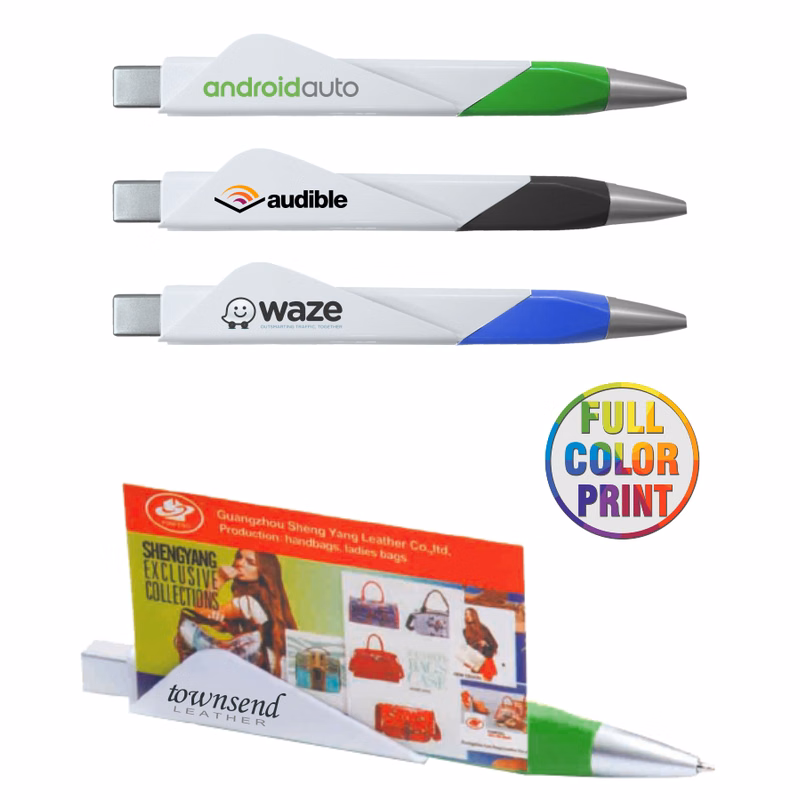 Business Card Holder Pen - Full Color