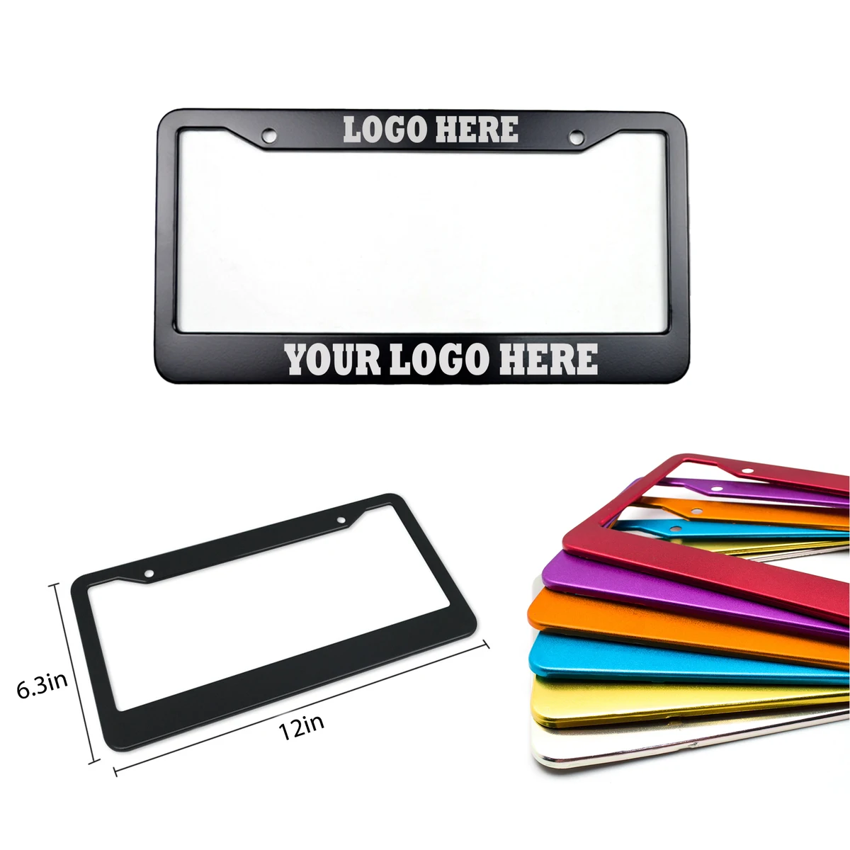 Car License Plate Frame With Screws Accessories 1