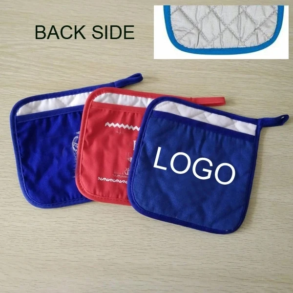 Cotton Canvas Quilited Pot Holder with Pocket 1