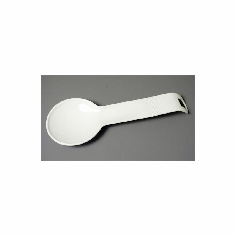 Spoon Rests - White Plastic 11.75"