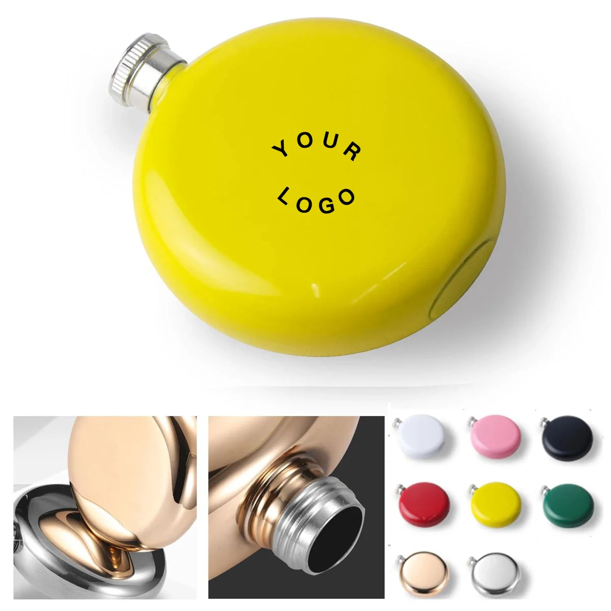 Portable Round Flask 5oz for Camping or Picnics 1