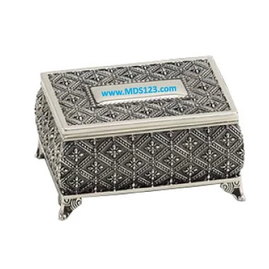Non-Tarnish Nickel Plated Jewelry Box 1