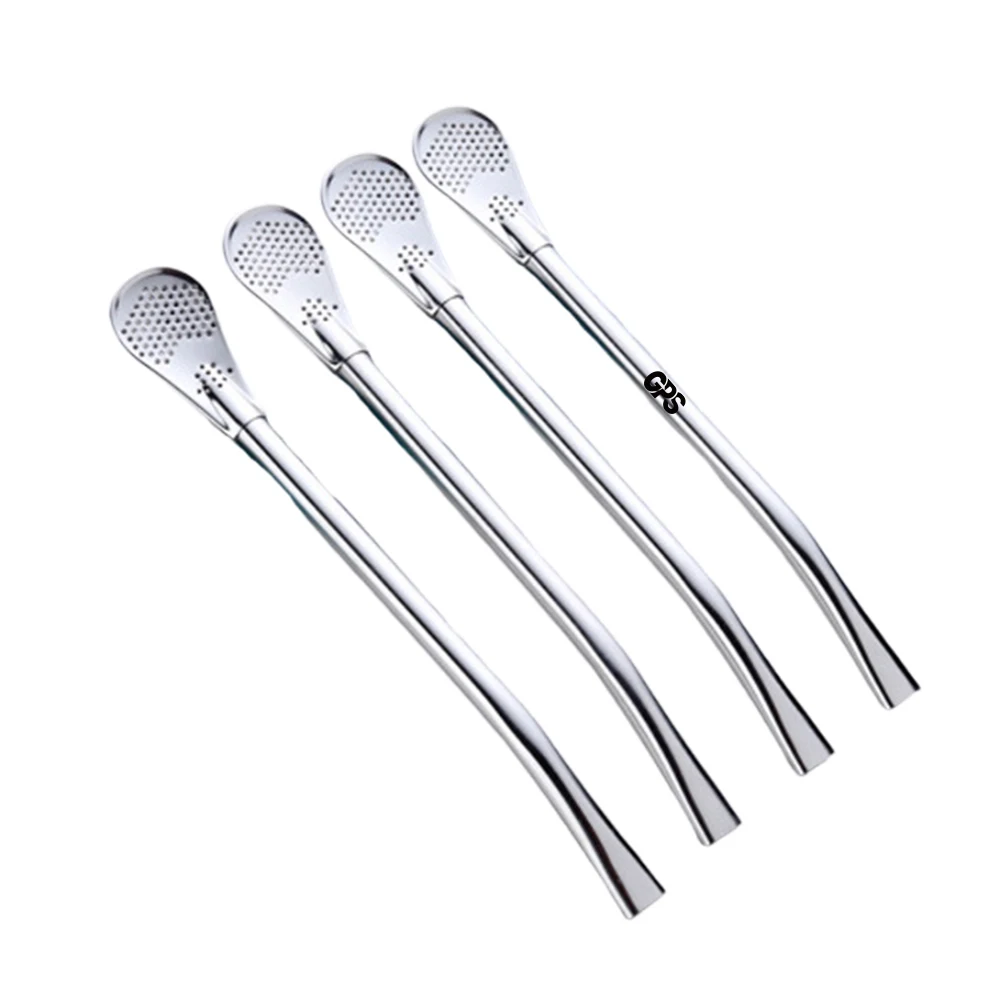 Stainless Steel Straw Stirring Spoon 1