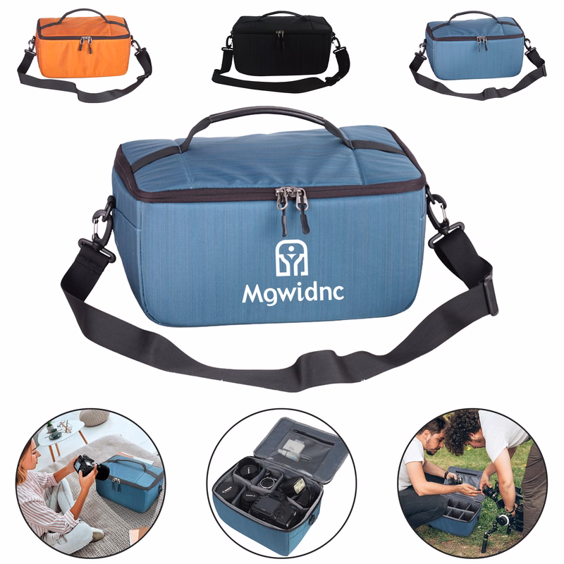 DSLR Camera Lens Pouch Storage Bag with Handle and Strap
