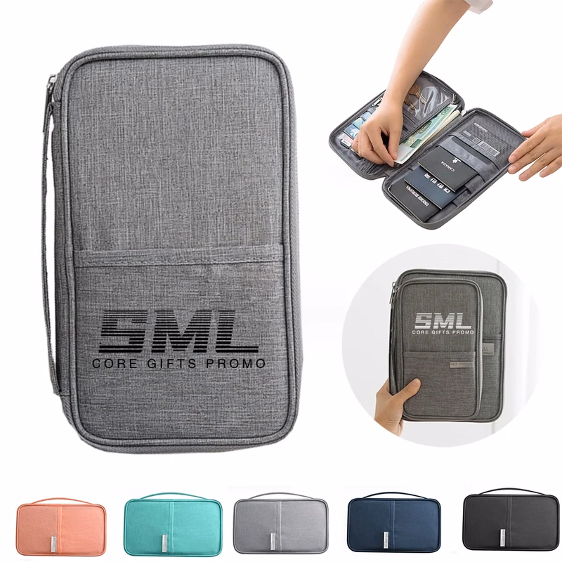 Portable Travel Document Organizer Passport Storage Wallet