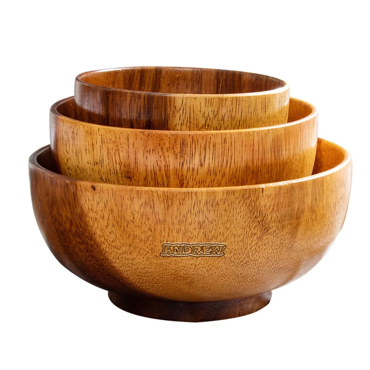 Wood High Foot Bowl 1