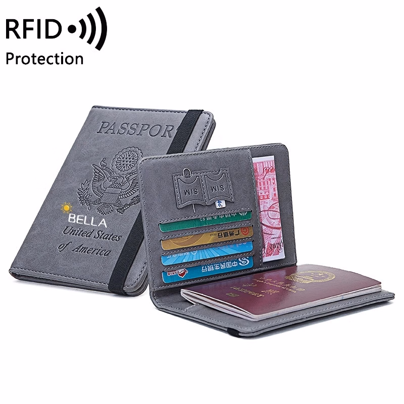 Rfid Blocking Travel Passport Holder Cover Slim Id Card Case