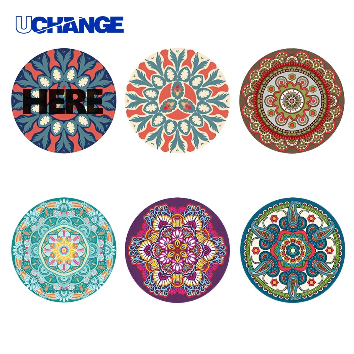 Personalized Heat Resistant Rubber Coaster Mat 1
