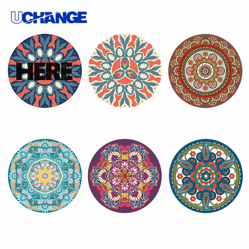 Personalized Heat Resistant Rubber Coaster Mat