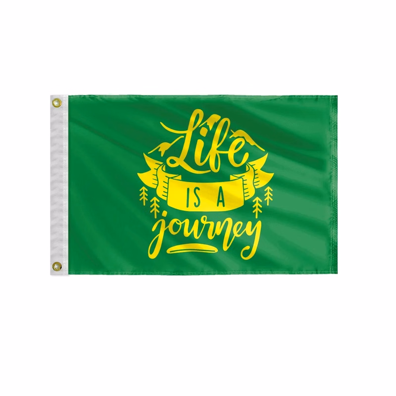 Custom Screen Sublimation Flag - 16" x 24" Nylon