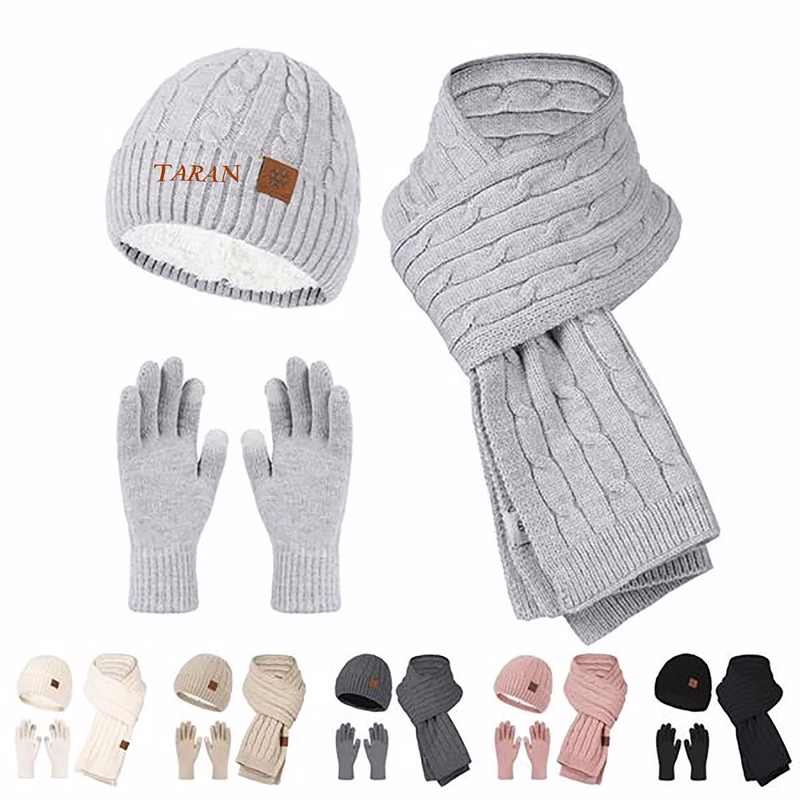 Knitted Hats, Gloves And Scarves
